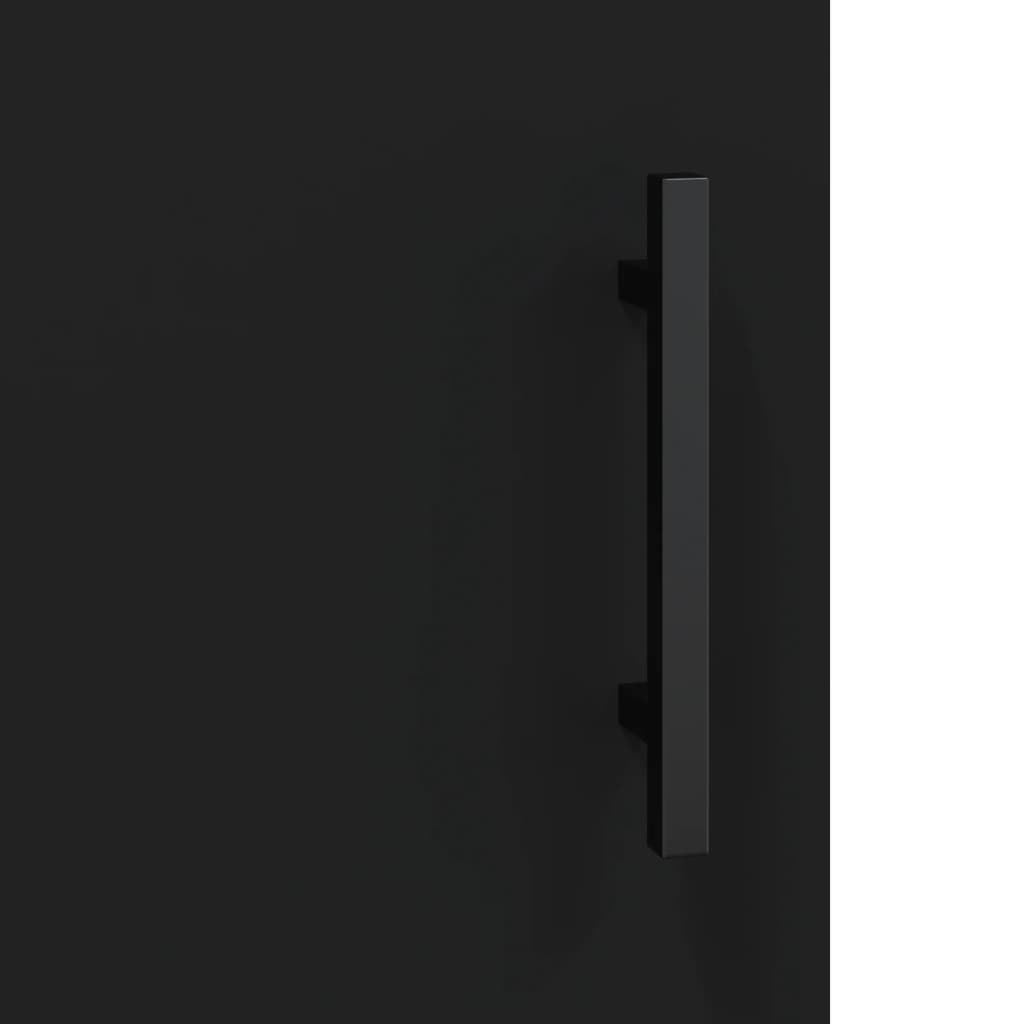 vidaXL Συρταριέρα Μαύρη 69,5 x 34 x 90 εκ. από Επεξεργασμένο Ξύλο