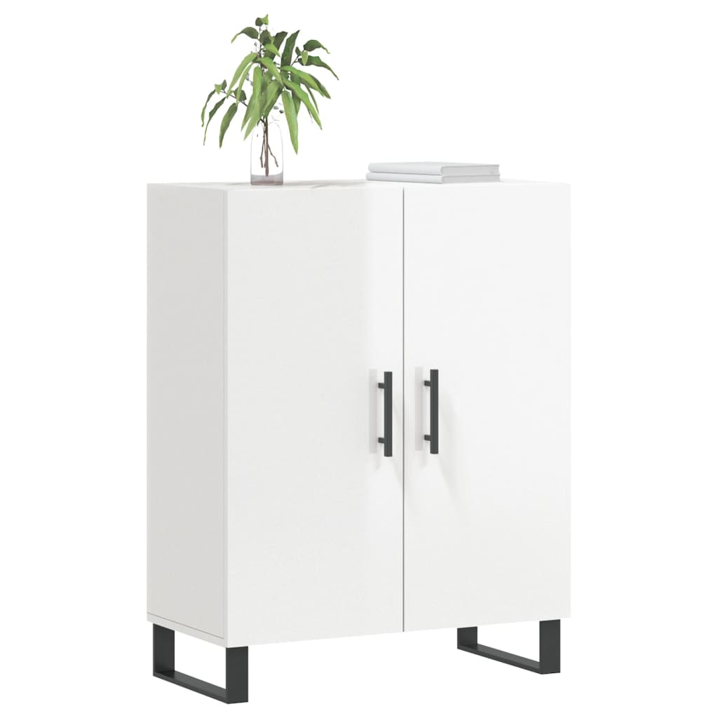 vidaXL Ντουλάπι Γυαλιστερό Λευκό 69,5x34x90 εκ. Επεξεργασμένο Ξύλο