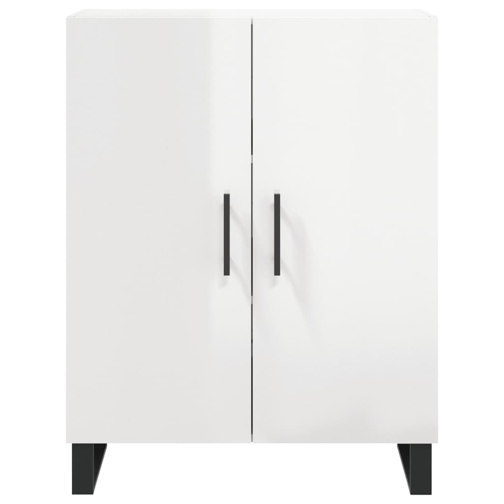 vidaXL Ντουλάπι Γυαλιστερό Λευκό 69,5x34x90 εκ. Επεξεργασμένο Ξύλο