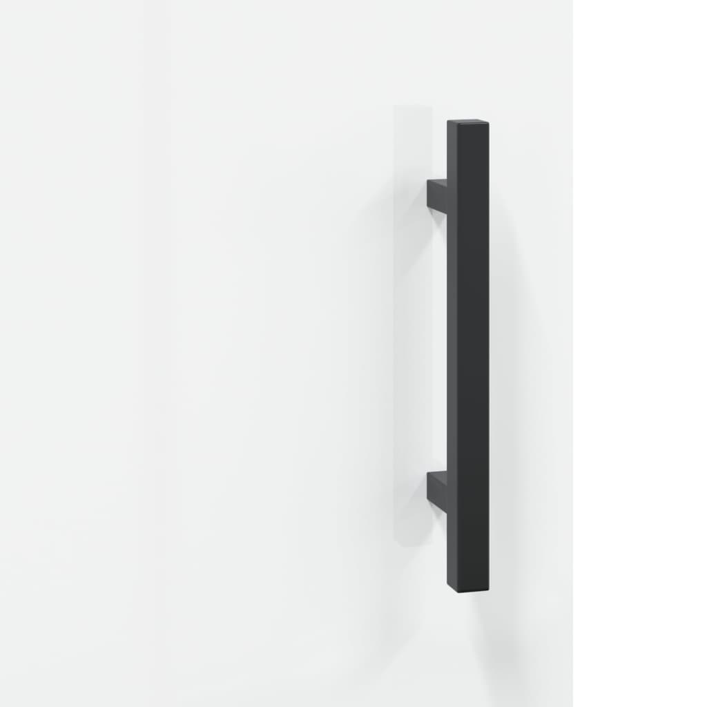 vidaXL Ντουλάπι Γυαλιστερό Λευκό 69,5x34x90 εκ. Επεξεργασμένο Ξύλο