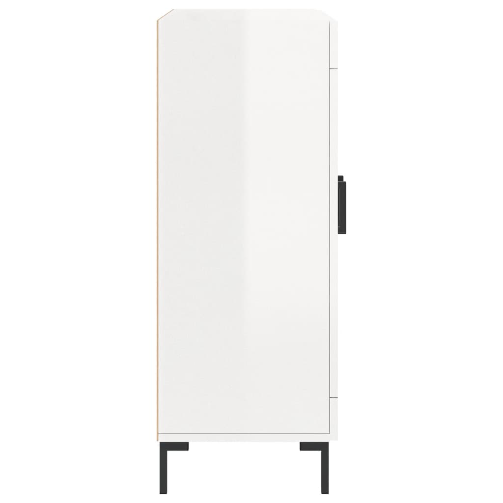 vidaXL Ντουλάπι Γυαλιστερό Λευκό 69,5x34x90 εκ. Επεξεργασμένο Ξύλο