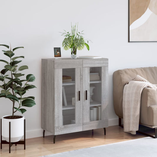 vidaXL Ντουλάπι Γκρι Sonoma 69,5 x 34 x 90 εκ. από Επεξεργασμένο Ξύλο