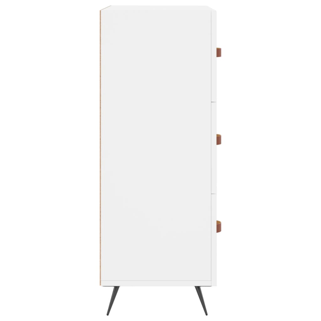 vidaXL Συρταριέρα Λευκή 69,5 x 34 x 90 εκ. από Επεξεργασμένο Ξύλο