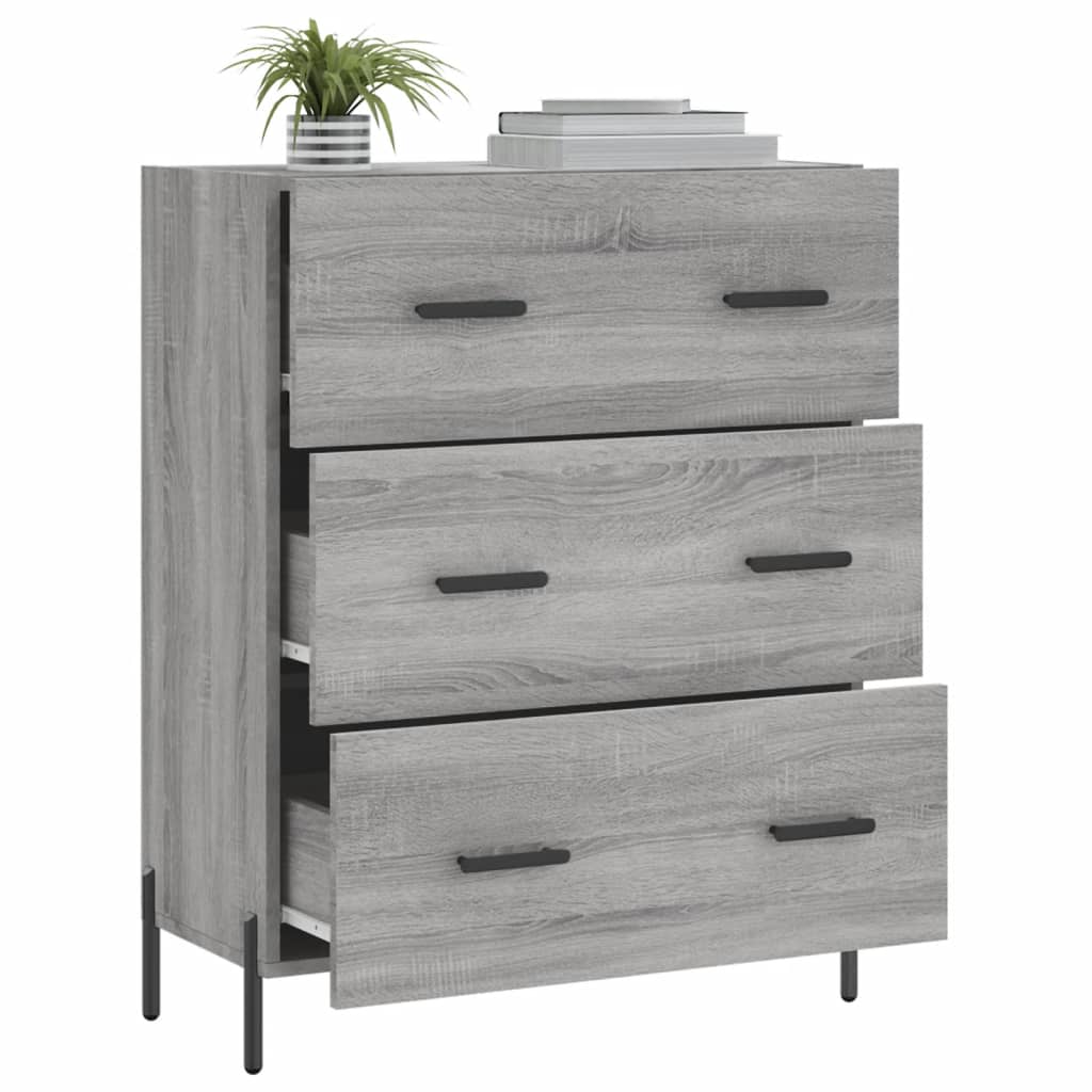 vidaXL Ντουλάπι Γκρι Sonoma 69,5 x 34 x 90 εκ. από Επεξεργασμένο Ξύλο