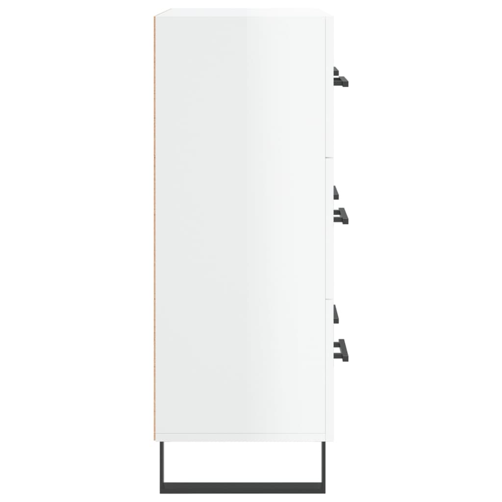 vidaXL Ντουλάπι Γυαλιστερό Λευκό 69,5x34x90 εκ. Επεξεργασμένο Ξύλο