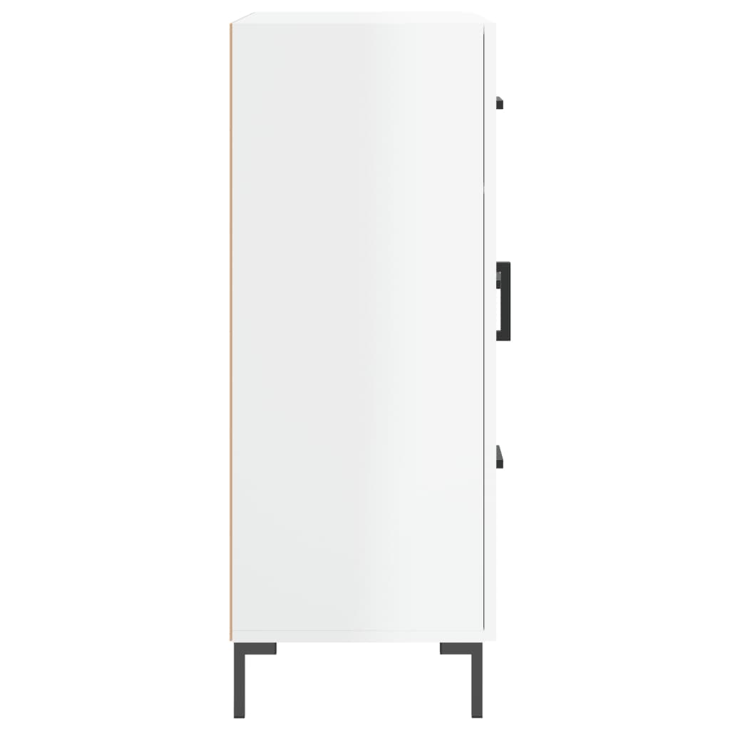 vidaXL Ντουλάπι Γυαλιστερό Λευκό 69,5x34x90 εκ. Επεξεργασμένο Ξύλο