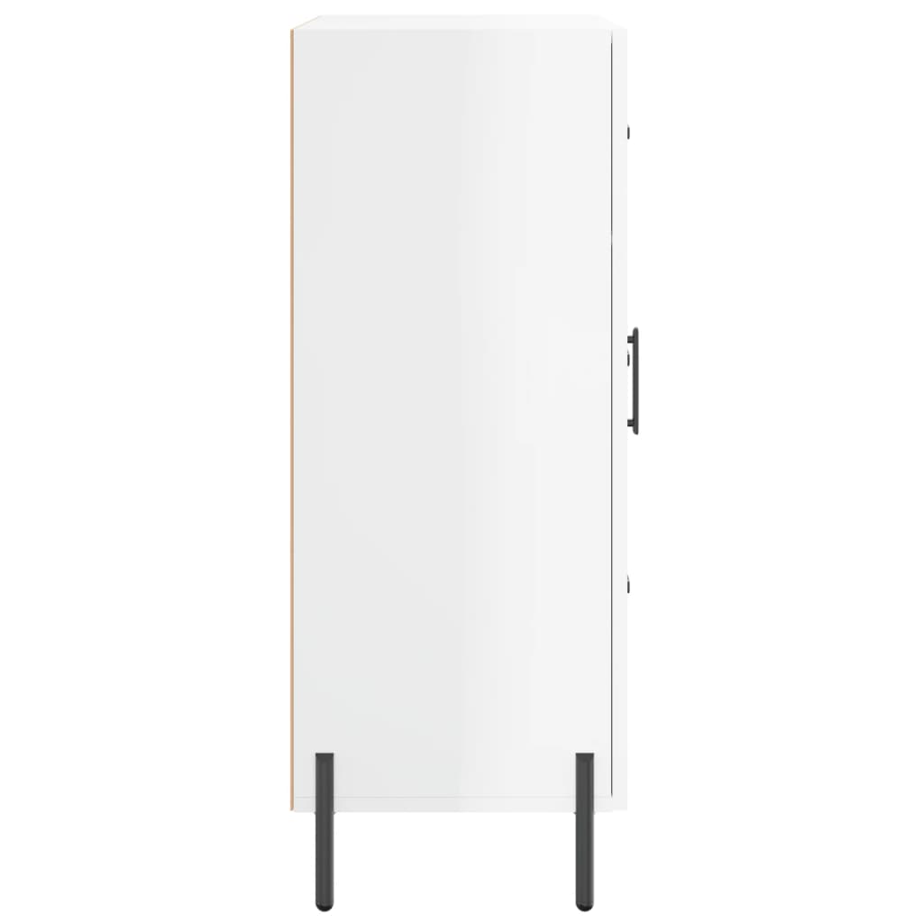 vidaXL Ντουλάπι Γυαλιστερό Λευκό 69,5x34x90 εκ. Επεξεργασμένο Ξύλο