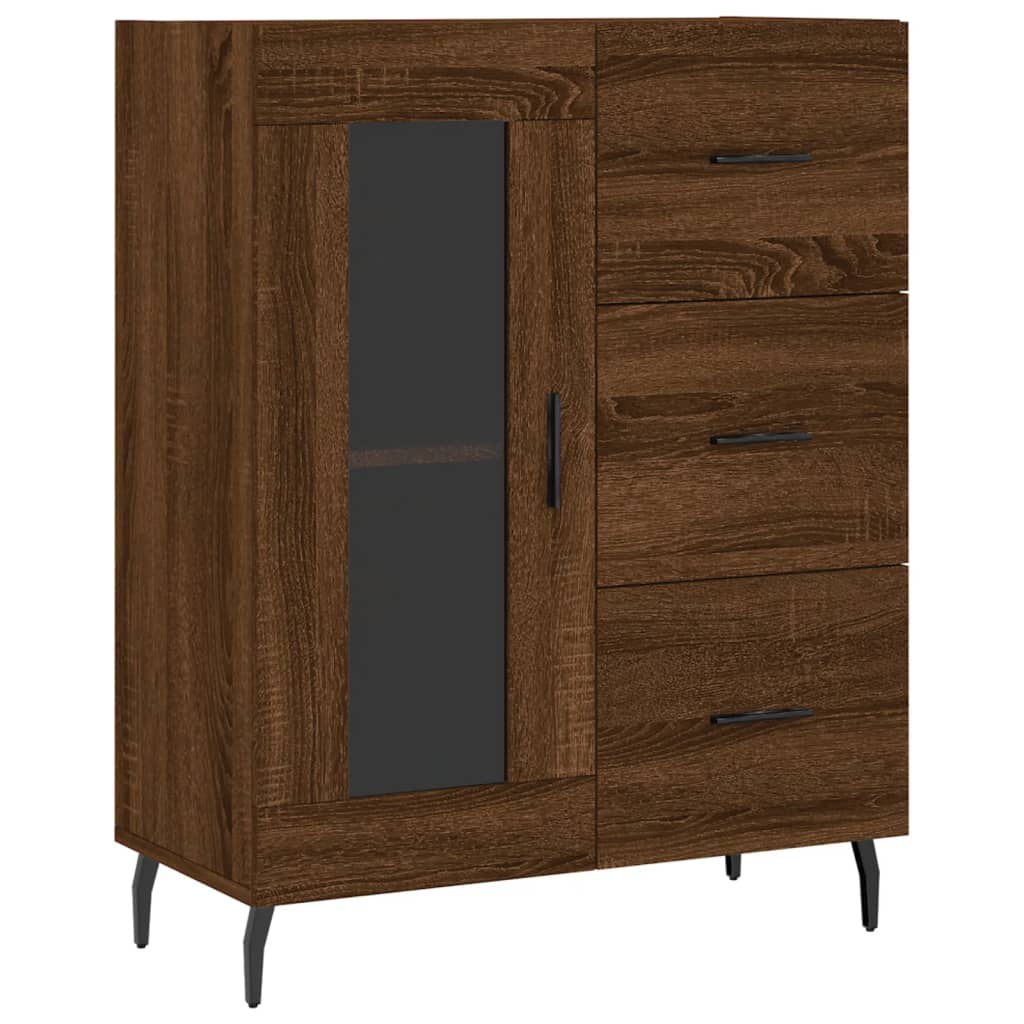 vidaXL Ντουλάπι Καφέ Δρυς 69,5 x 34 x 90 εκ. Επεξεργασμένο Ξύλο