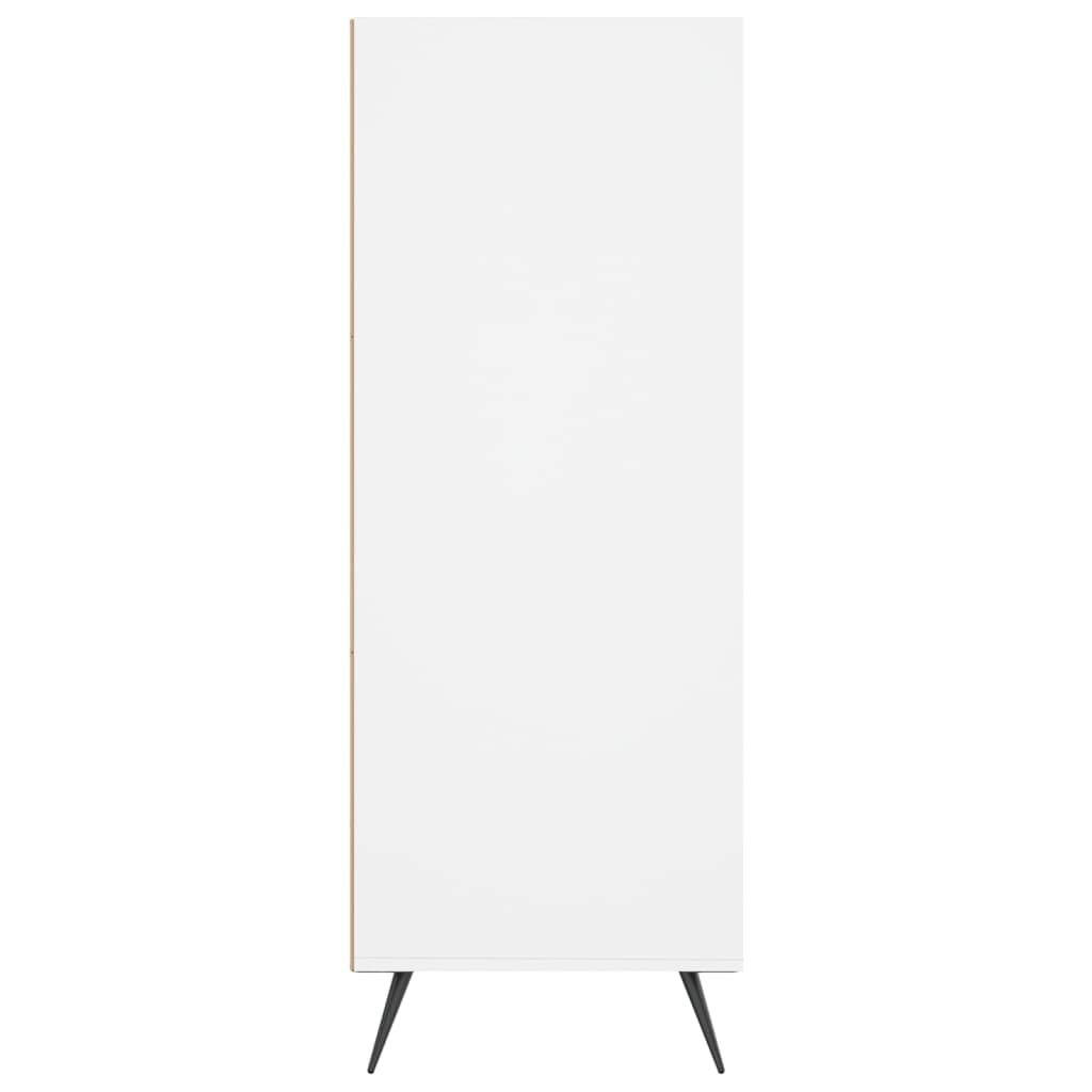 vidaXL Βιβλιοθήκη Λευκή 69,5 x 32,5 x 90 εκ. από Επεξεργασμένο Ξύλο