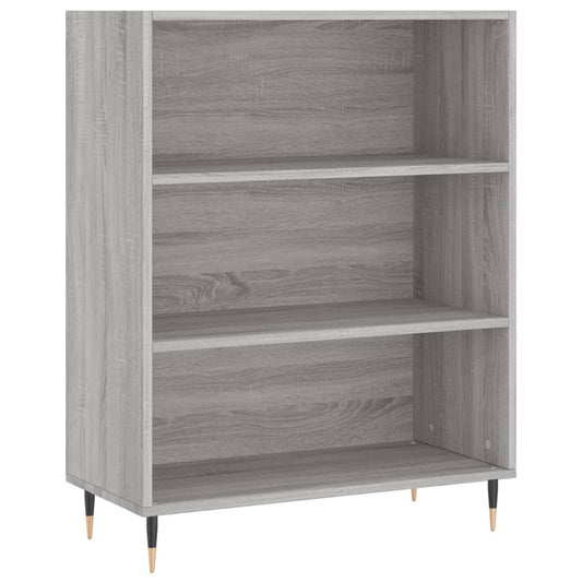vidaXL Βιβλιοθήκη Γκρι Sonoma 69,5 x 32,5 x 90 εκ. από Επεξεργ. Ξύλο