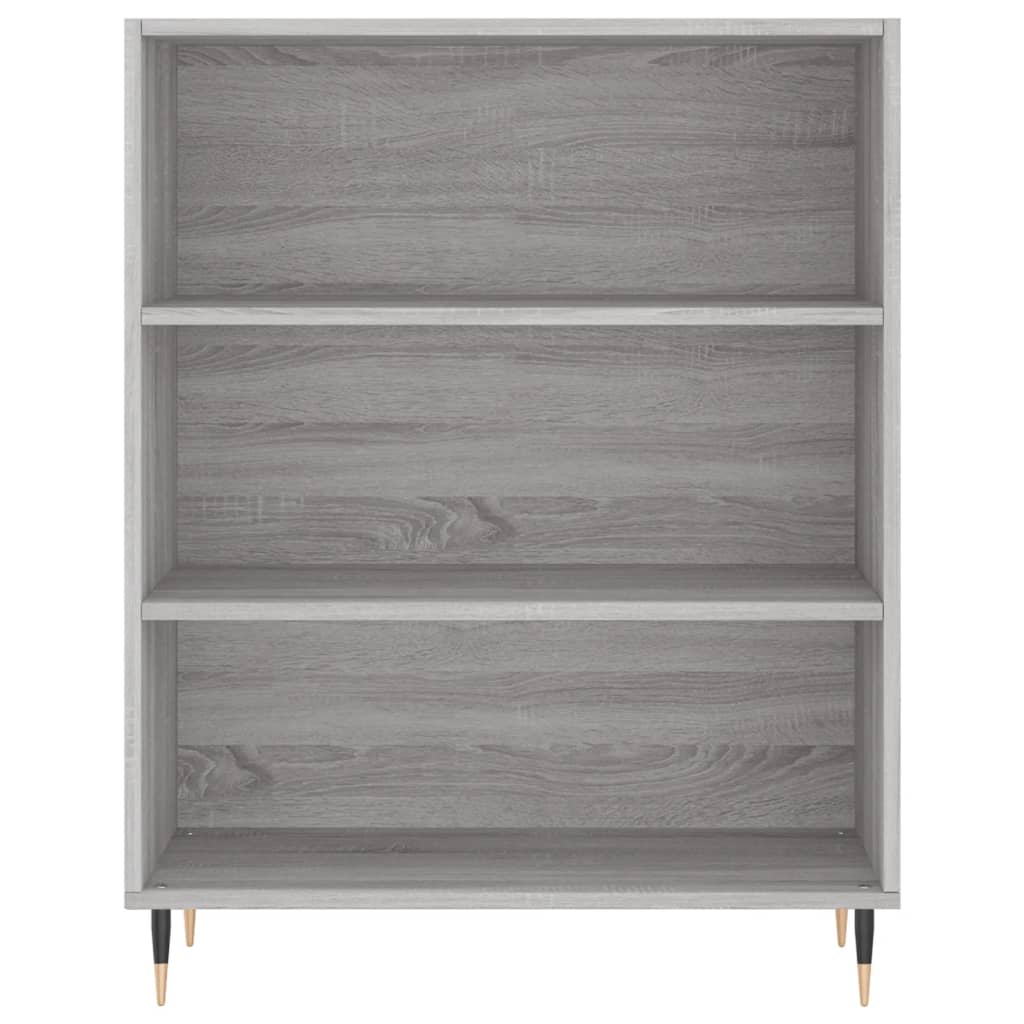 vidaXL Βιβλιοθήκη Γκρι Sonoma 69,5 x 32,5 x 90 εκ. από Επεξεργ. Ξύλο