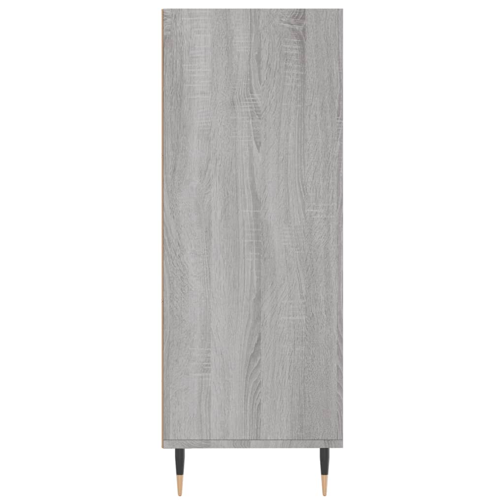 vidaXL Βιβλιοθήκη Γκρι Sonoma 69,5 x 32,5 x 90 εκ. από Επεξεργ. Ξύλο
