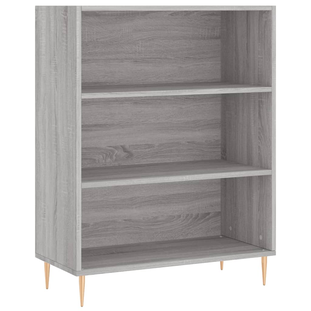 vidaXL Βιβλιοθήκη Γκρι Sonoma 69,5 x 32,5 x 90 εκ. από Επεξεργ. Ξύλο