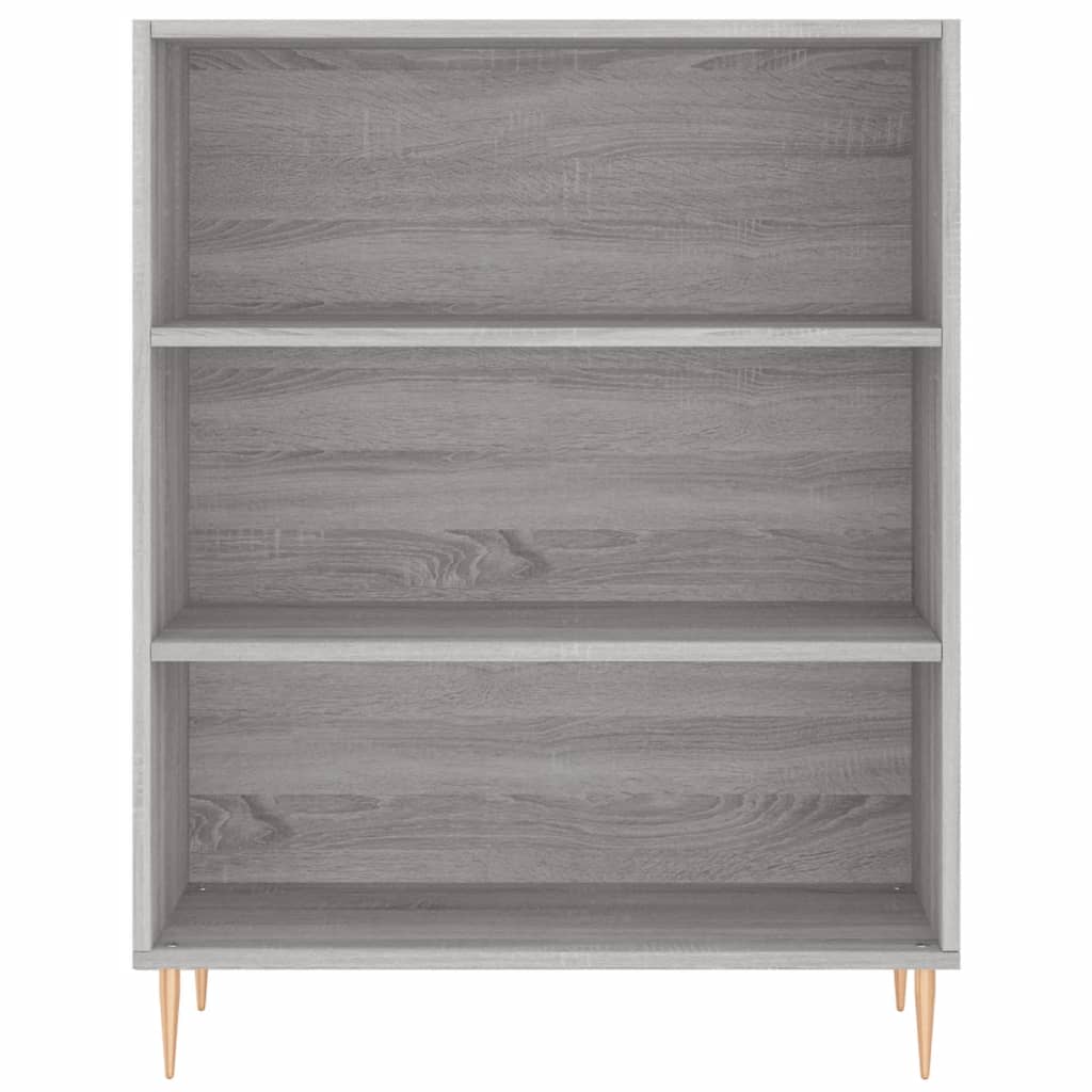 vidaXL Βιβλιοθήκη Γκρι Sonoma 69,5 x 32,5 x 90 εκ. από Επεξεργ. Ξύλο