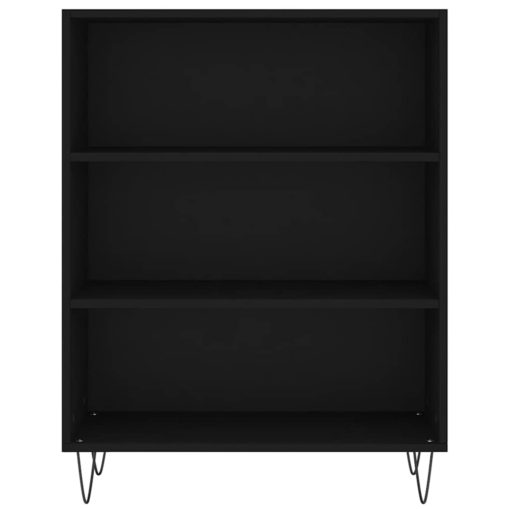 vidaXL Βιβλιοθήκη Μαύρη 69,5 x 32,5 x 90 εκ. από Επεξεργασμένο Ξύλο