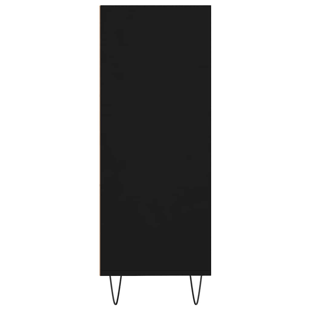 vidaXL Βιβλιοθήκη Μαύρη 69,5 x 32,5 x 90 εκ. από Επεξεργασμένο Ξύλο