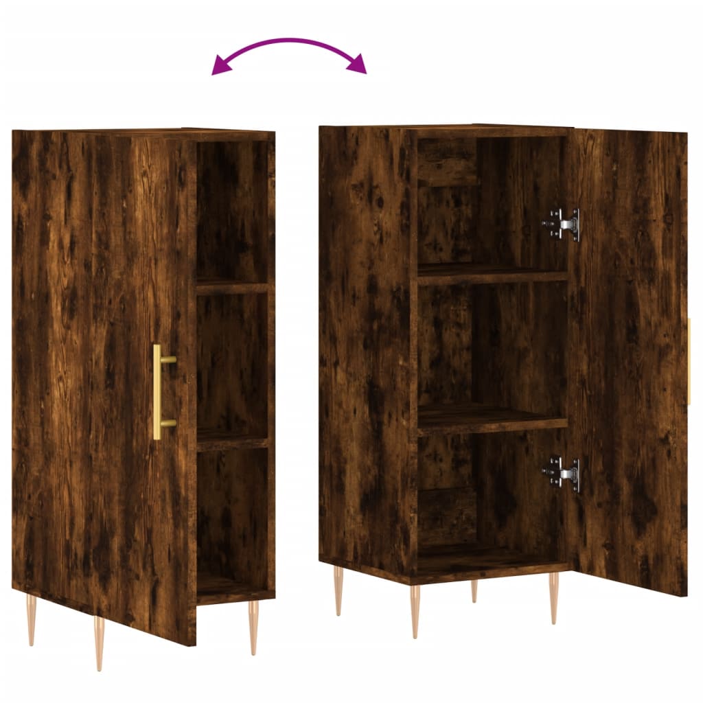 vidaXL Ντουλάπι Καπνιστή Δρυς 34,5 x 34 x 90 εκ. Επεξεργασμένο Ξύλο