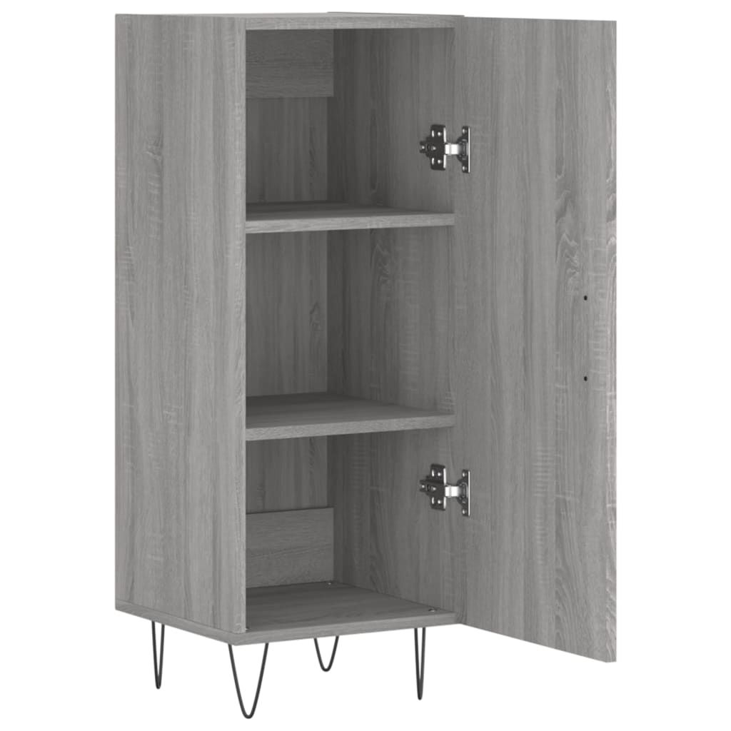 vidaXL Ντουλάπι Γκρι Sonoma 34,5x34x90 εκ. από Επεξεργασμένο Ξύλο