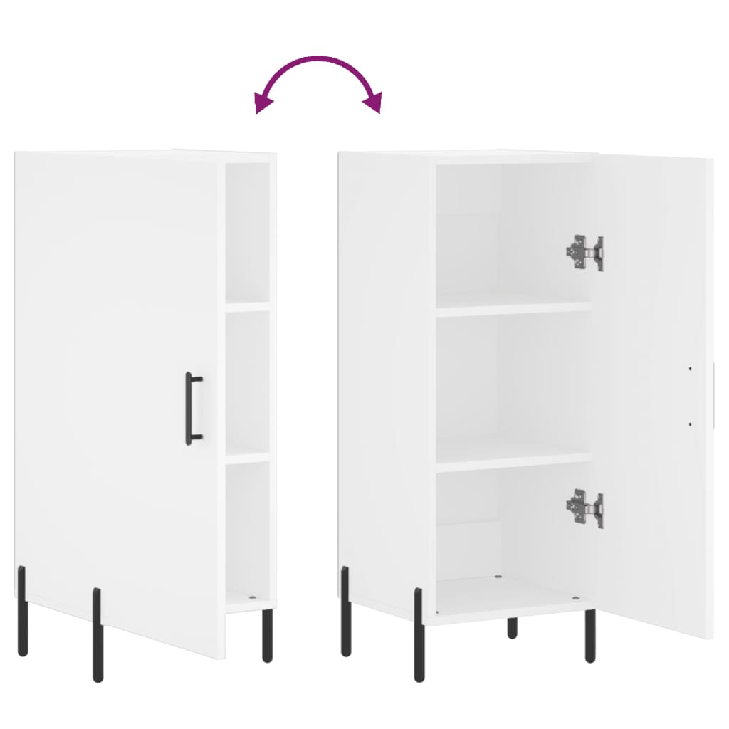 vidaXL Ντουλάπι Λευκό 34,5 x 34 x 90 εκ. από Επεξεργασμένο Ξύλο