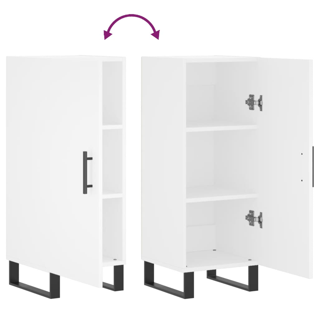 vidaXL Ντουλάπι Λευκό 34,5 x 34 x 90 εκ. από Επεξεργασμένο Ξύλο