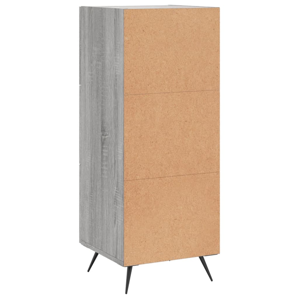 vidaXL Ντουλάπι Γκρι Sonoma 34,5x34x90 εκ. από Επεξεργασμένο Ξύλο