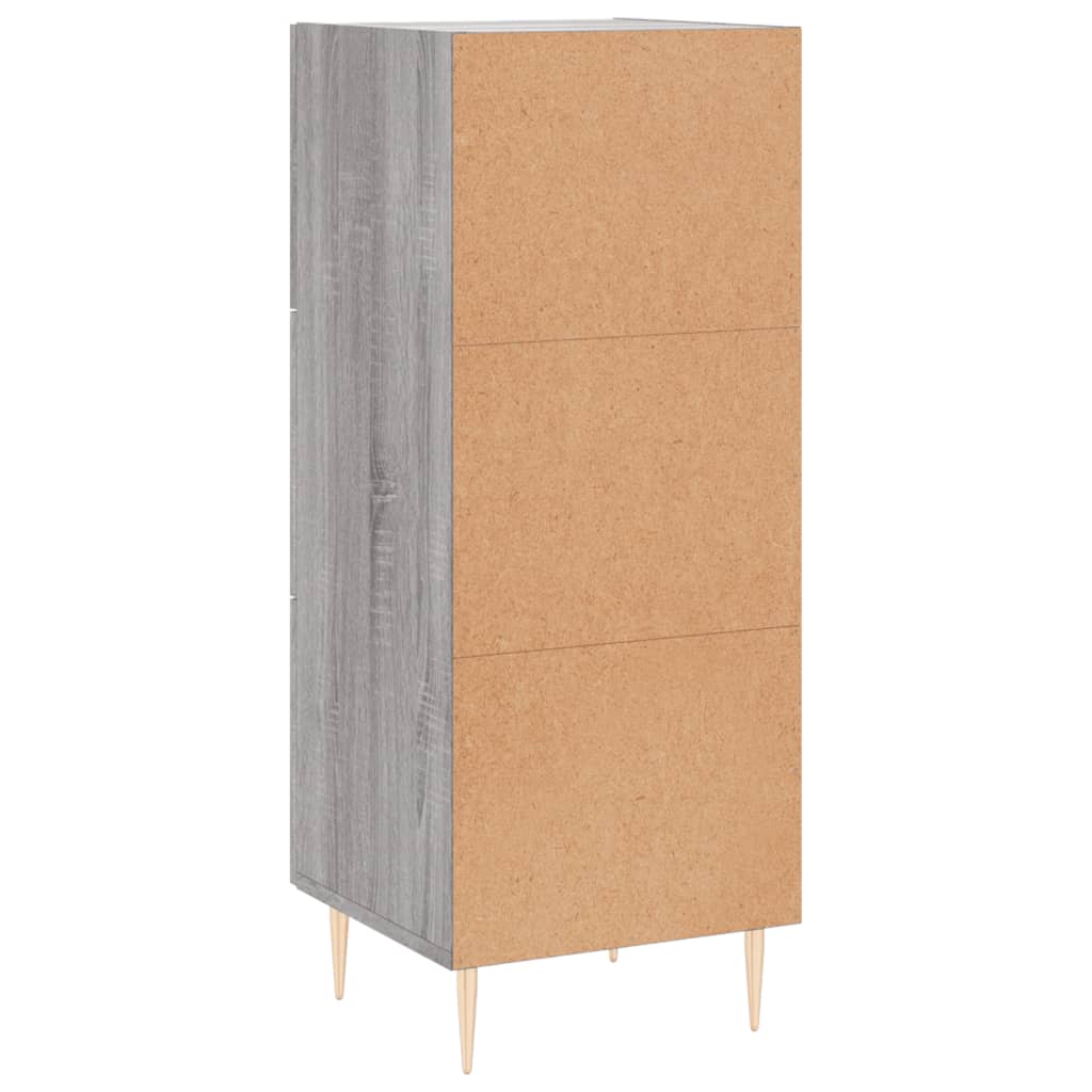 vidaXL Ντουλάπι Γκρι Sonoma 34,5x34x90 εκ. από Επεξεργασμένο Ξύλο