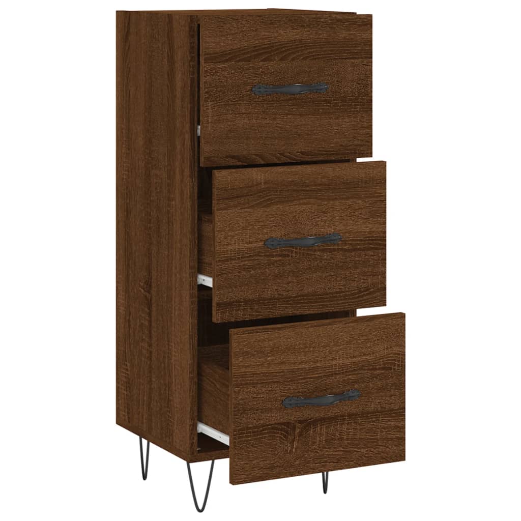 vidaXL Ντουλάπι Καφέ Δρυς 34,5 x 34 x 90 εκ. Επεξεργασμένο Ξύλο