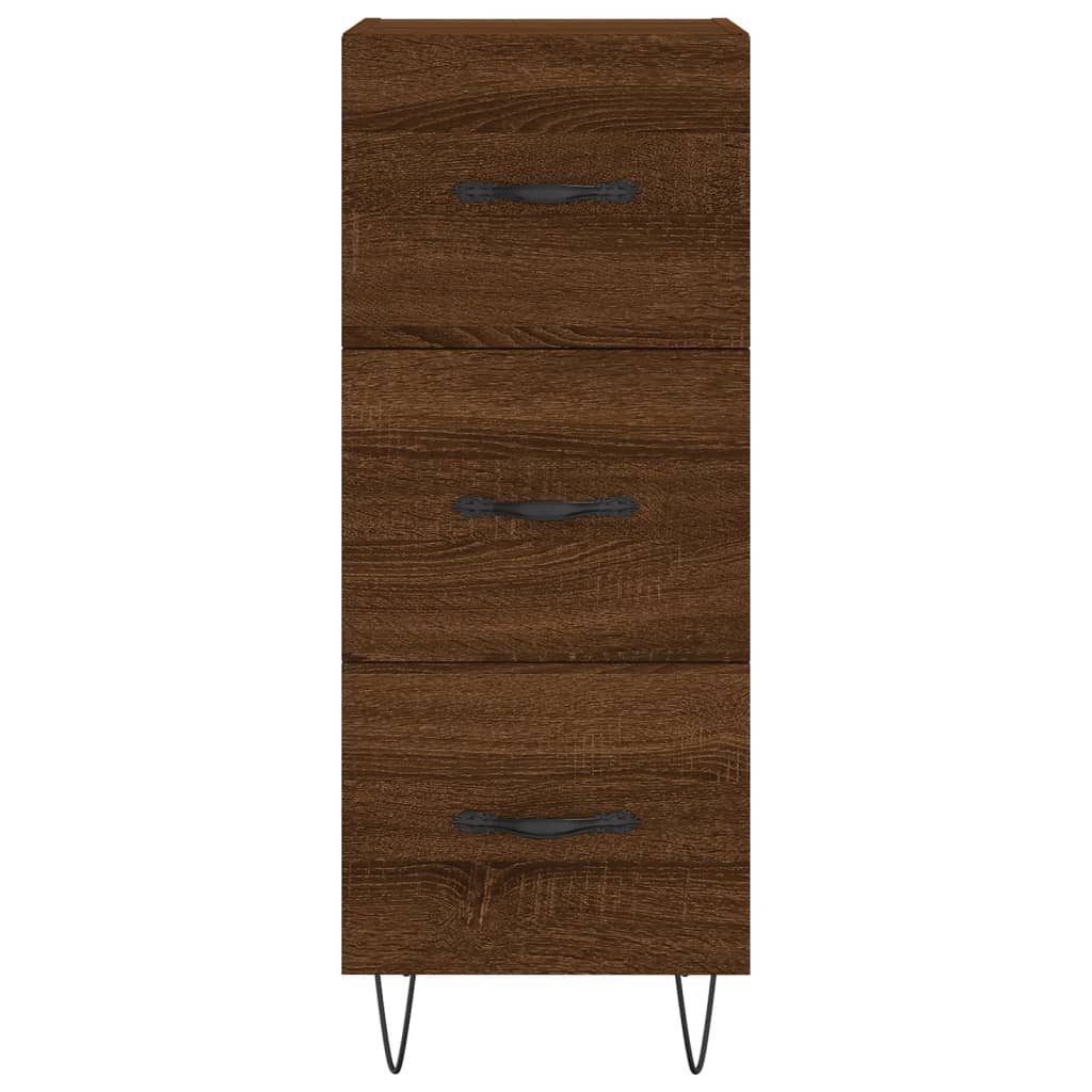 vidaXL Ντουλάπι Καφέ Δρυς 34,5 x 34 x 90 εκ. Επεξεργασμένο Ξύλο