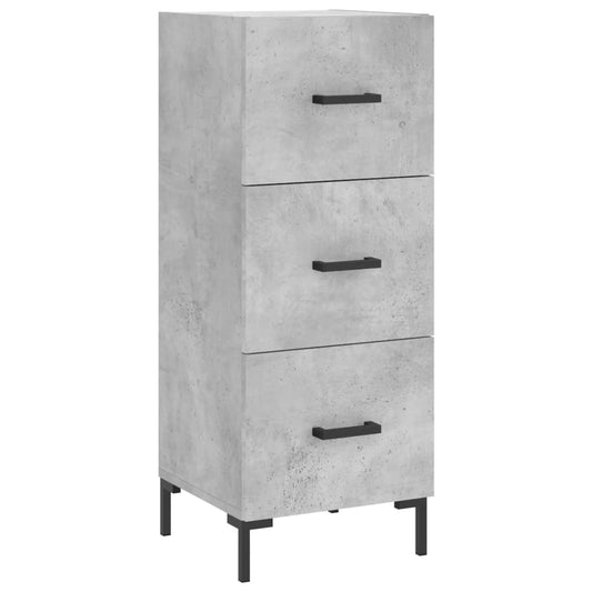 vidaXL Ντουλάπι Γκρι Σκυροδέματος 34,5x34x90 εκ. Επεξεργασμένο Ξύλο