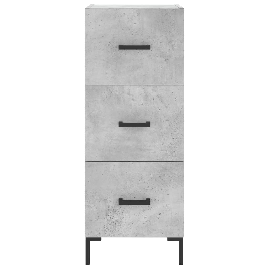 vidaXL Ντουλάπι Γκρι Σκυροδέματος 34,5x34x90 εκ. Επεξεργασμένο Ξύλο