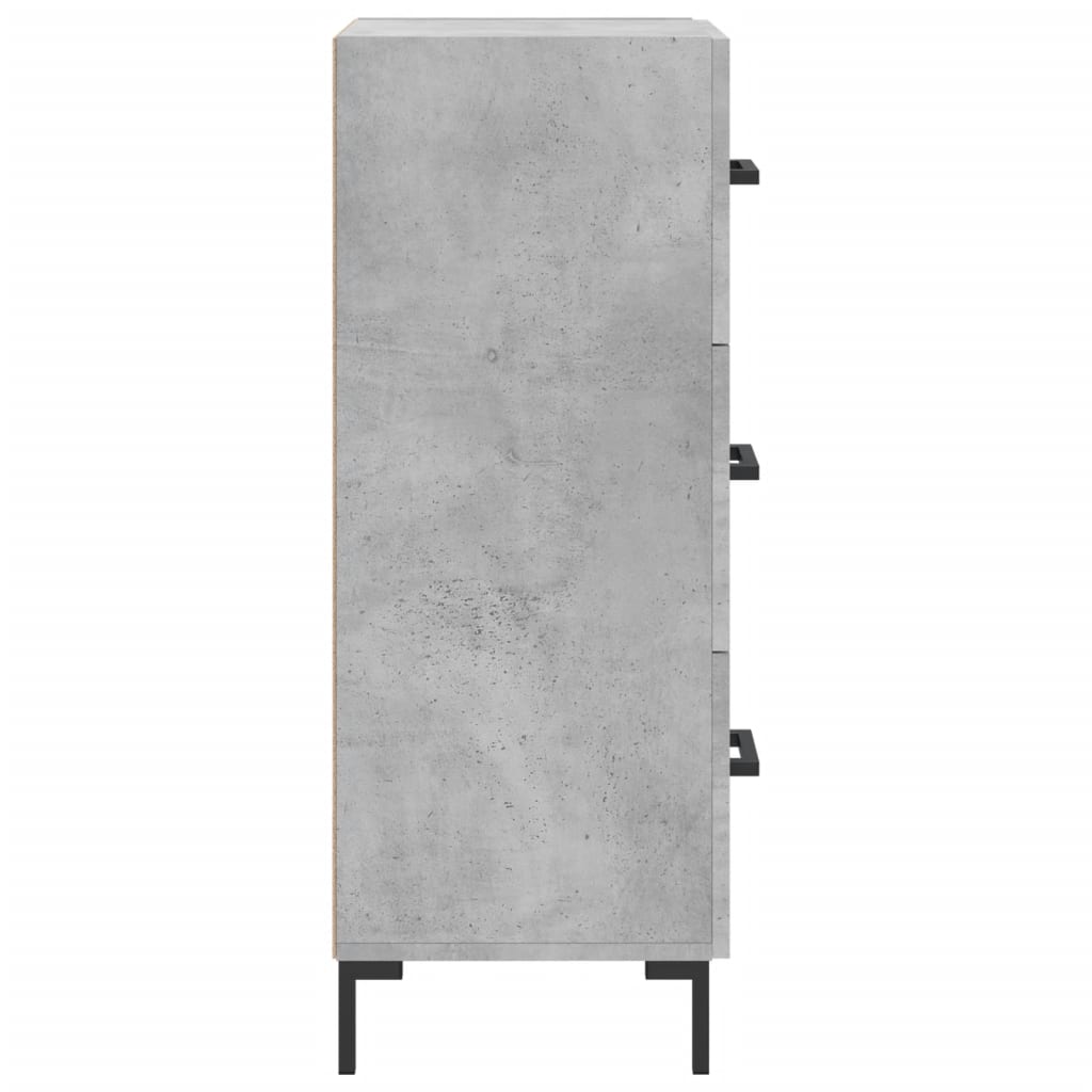 vidaXL Ντουλάπι Γκρι Σκυροδέματος 34,5x34x90 εκ. Επεξεργασμένο Ξύλο