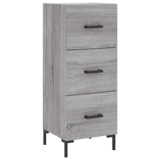 vidaXL Ντουλάπι Γκρι Sonoma 34,5x34x90 εκ. από Επεξεργασμένο Ξύλο