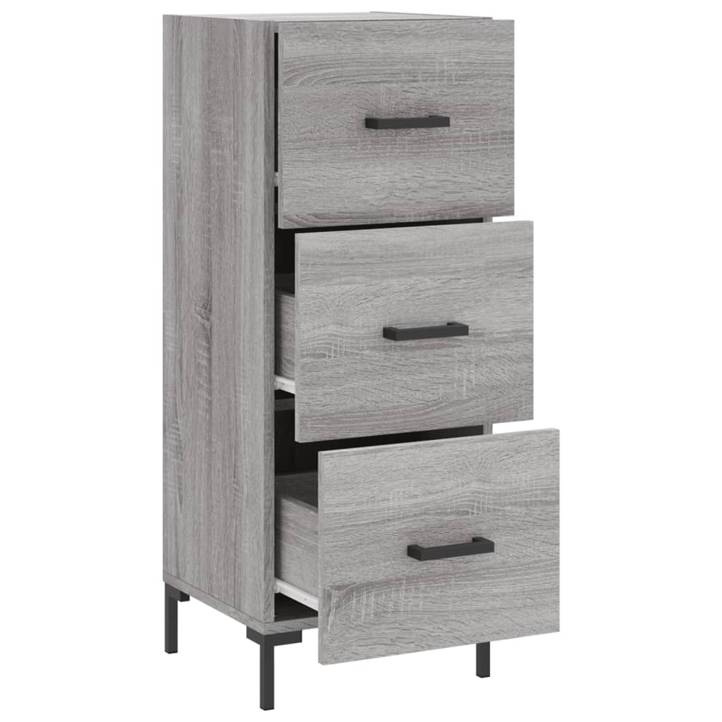 vidaXL Ντουλάπι Γκρι Sonoma 34,5x34x90 εκ. από Επεξεργασμένο Ξύλο