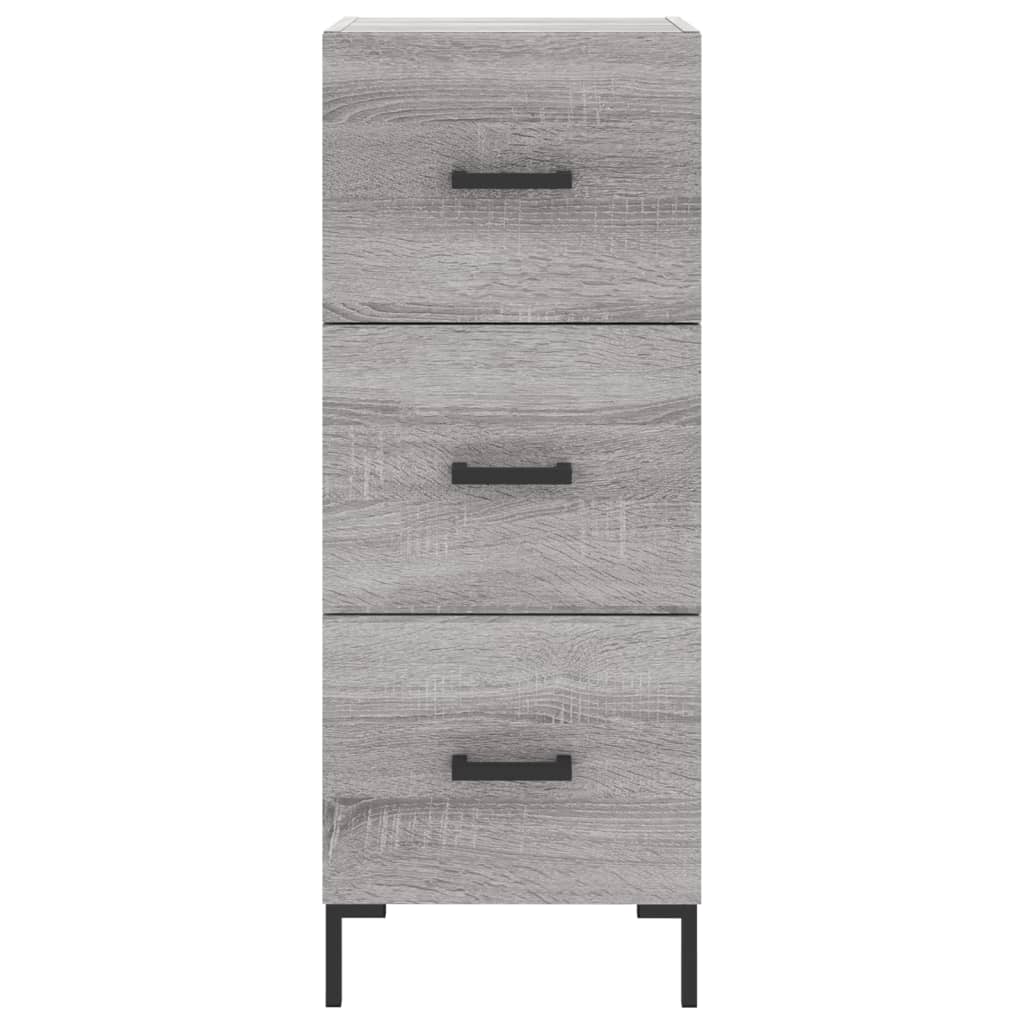 vidaXL Ντουλάπι Γκρι Sonoma 34,5x34x90 εκ. από Επεξεργασμένο Ξύλο