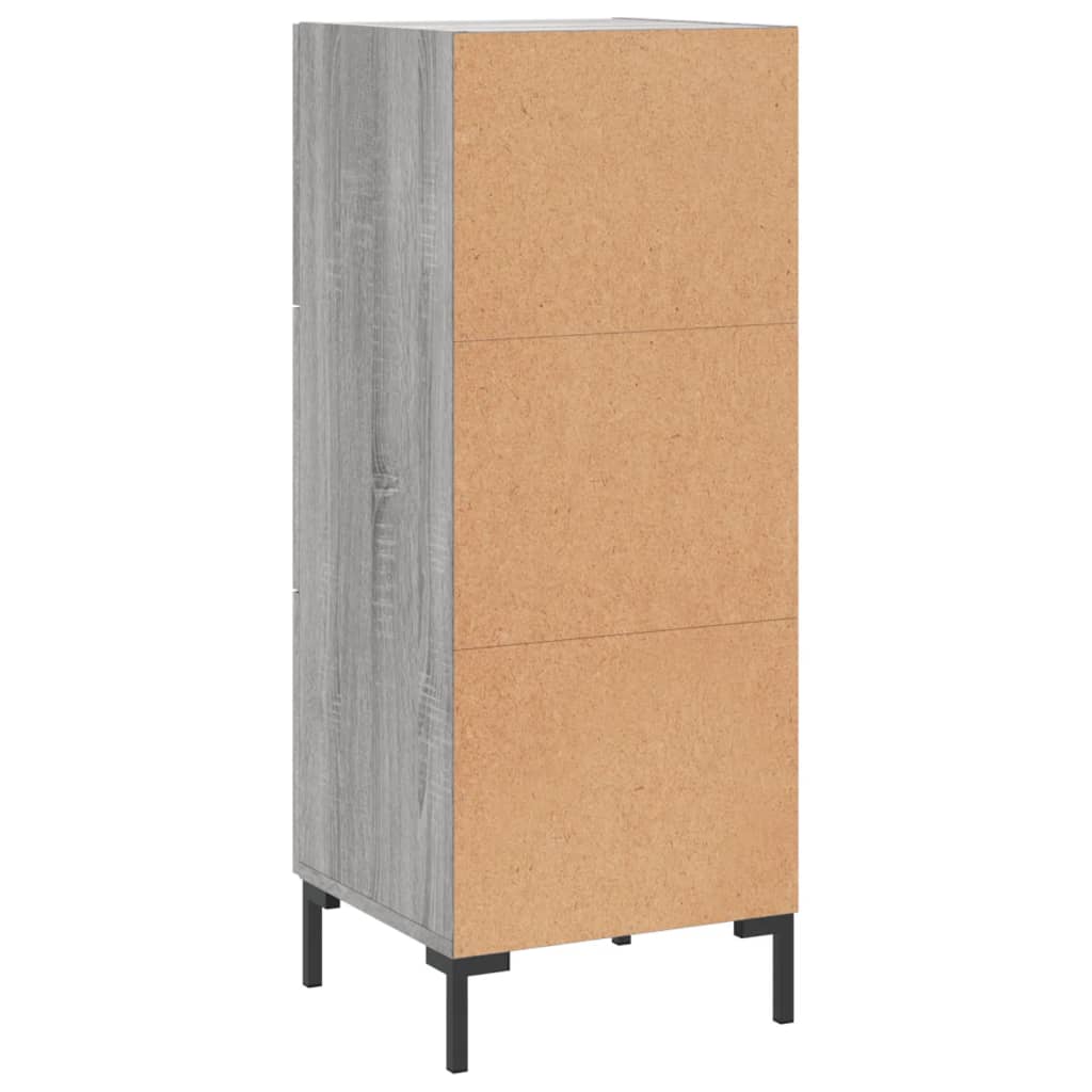 vidaXL Ντουλάπι Γκρι Sonoma 34,5x34x90 εκ. από Επεξεργασμένο Ξύλο