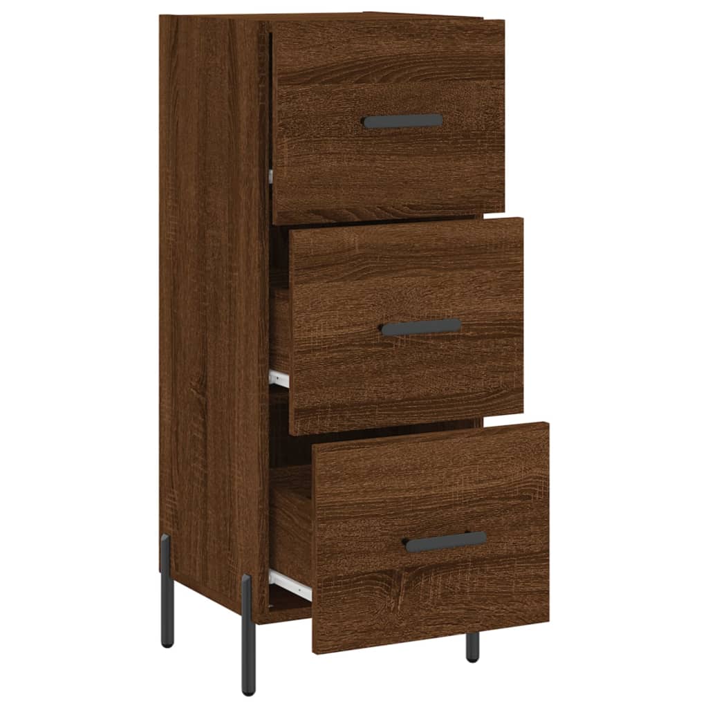 vidaXL Ντουλάπι Καφέ Δρυς 34,5 x 34 x 90 εκ. Επεξεργασμένο Ξύλο