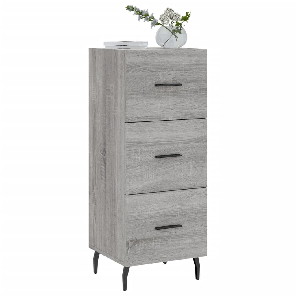 vidaXL Ντουλάπι Γκρι Sonoma 34,5x34x90 εκ. από Επεξεργασμένο Ξύλο