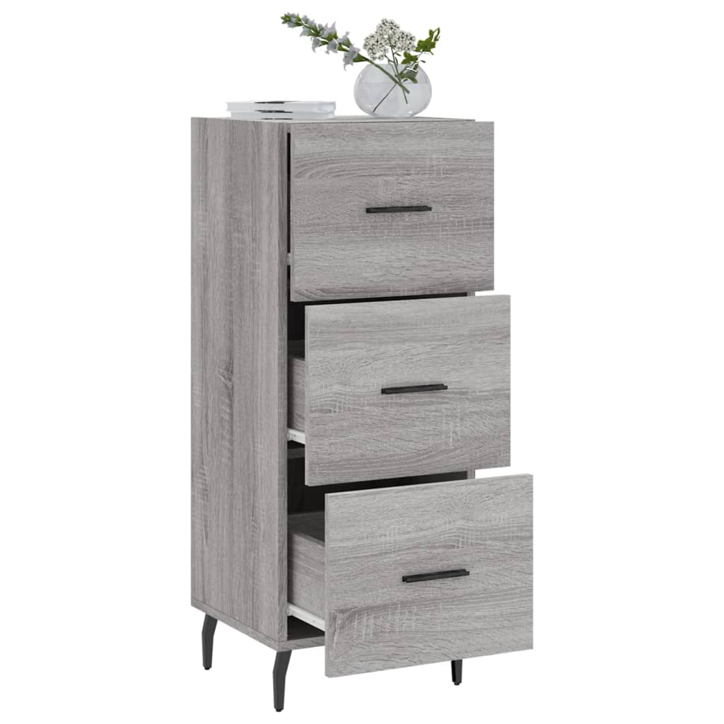 vidaXL Ντουλάπι Γκρι Sonoma 34,5x34x90 εκ. από Επεξεργασμένο Ξύλο