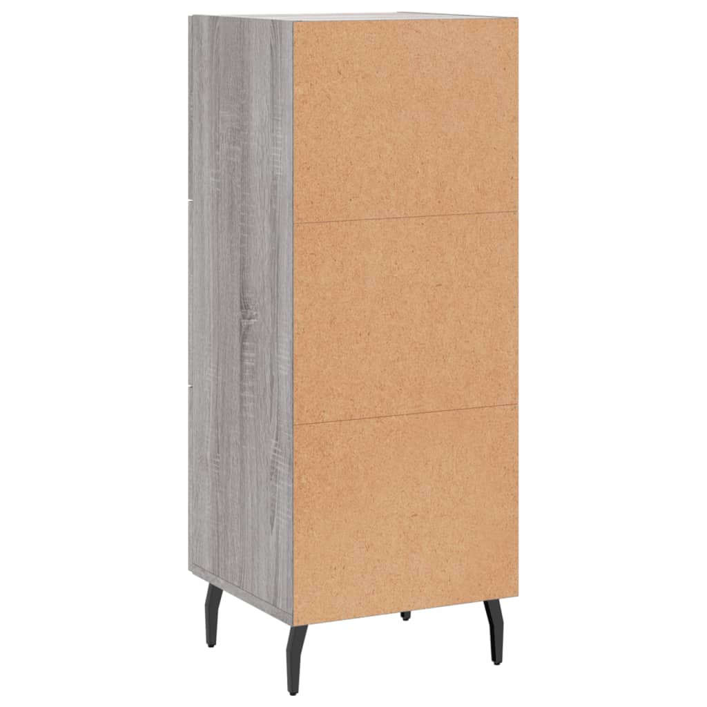 vidaXL Ντουλάπι Γκρι Sonoma 34,5x34x90 εκ. από Επεξεργασμένο Ξύλο