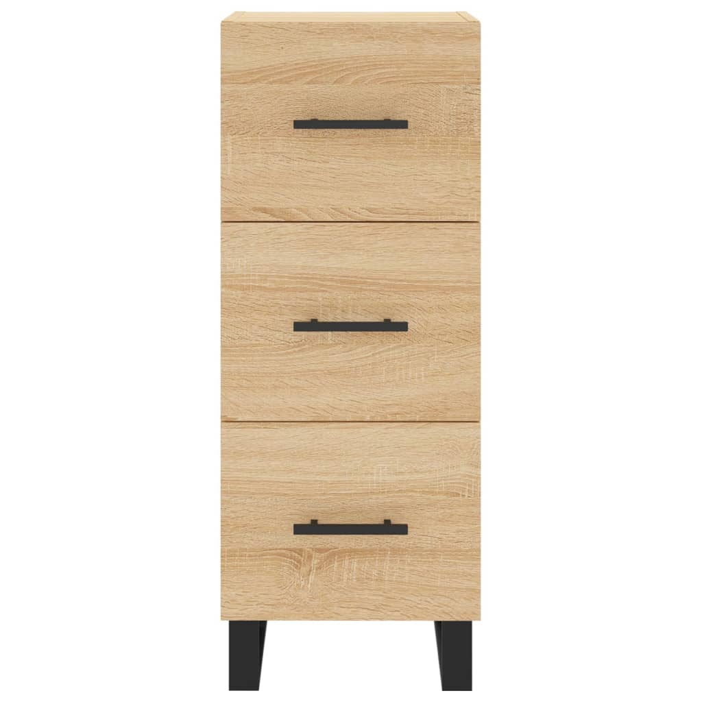 vidaXL Ντουλάπι Sonoma Δρυς 34,5x34x90 εκ. από Επεξεργασμένο Ξύλο