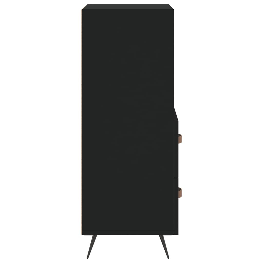 vidaXL Ντουλάπι Μαύρο 34,5 x 34 x 90 εκ. από Επεξεργασμένο Ξύλο