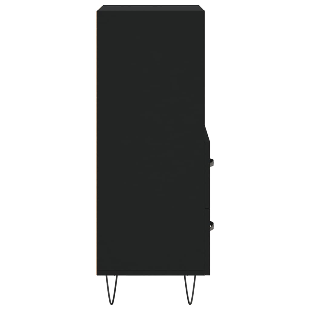 vidaXL Ντουλάπι Μαύρο 34,5 x 34 x 90 εκ. από Επεξεργασμένο Ξύλο