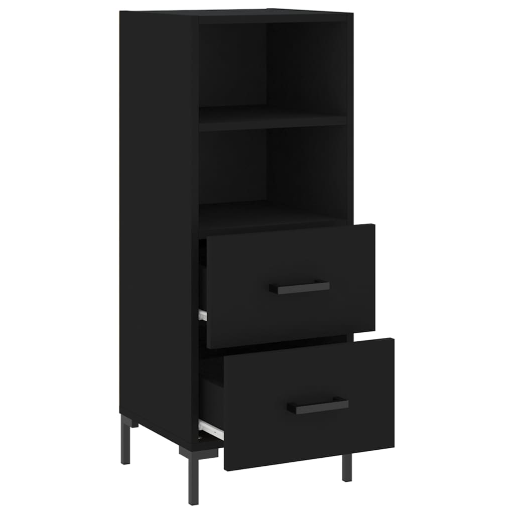 vidaXL Ντουλάπι Μαύρο 34,5 x 34 x 90 εκ. από Επεξεργασμένο Ξύλο