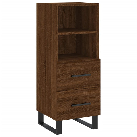 vidaXL Ντουλάπι Καφέ Δρυς 34,5 x 34 x 90 εκ. Επεξεργασμένο Ξύλο