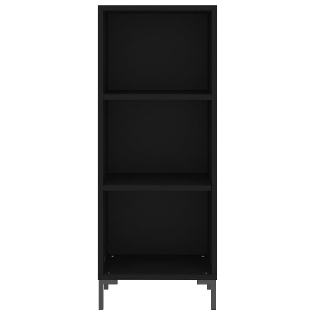 vidaXL Ντουλάπι Μαύρο 34,5x32,5x90 εκ. Επεξεργασμένο Ξύλο