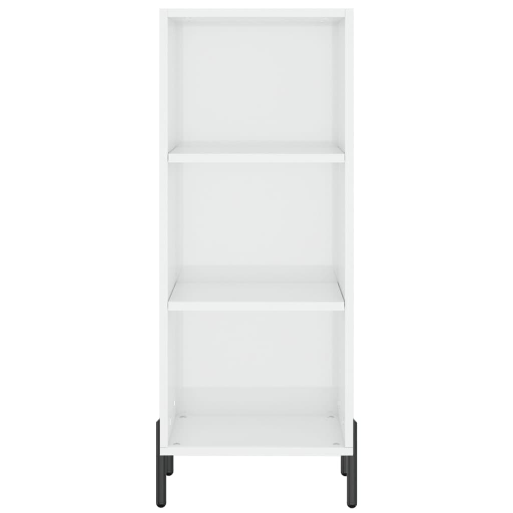 vidaXL Ντουλάπι Γυαλιστερό Λευκό 34,5 x 32,5 x 90 εκ. Επεξεργ. Ξύλο