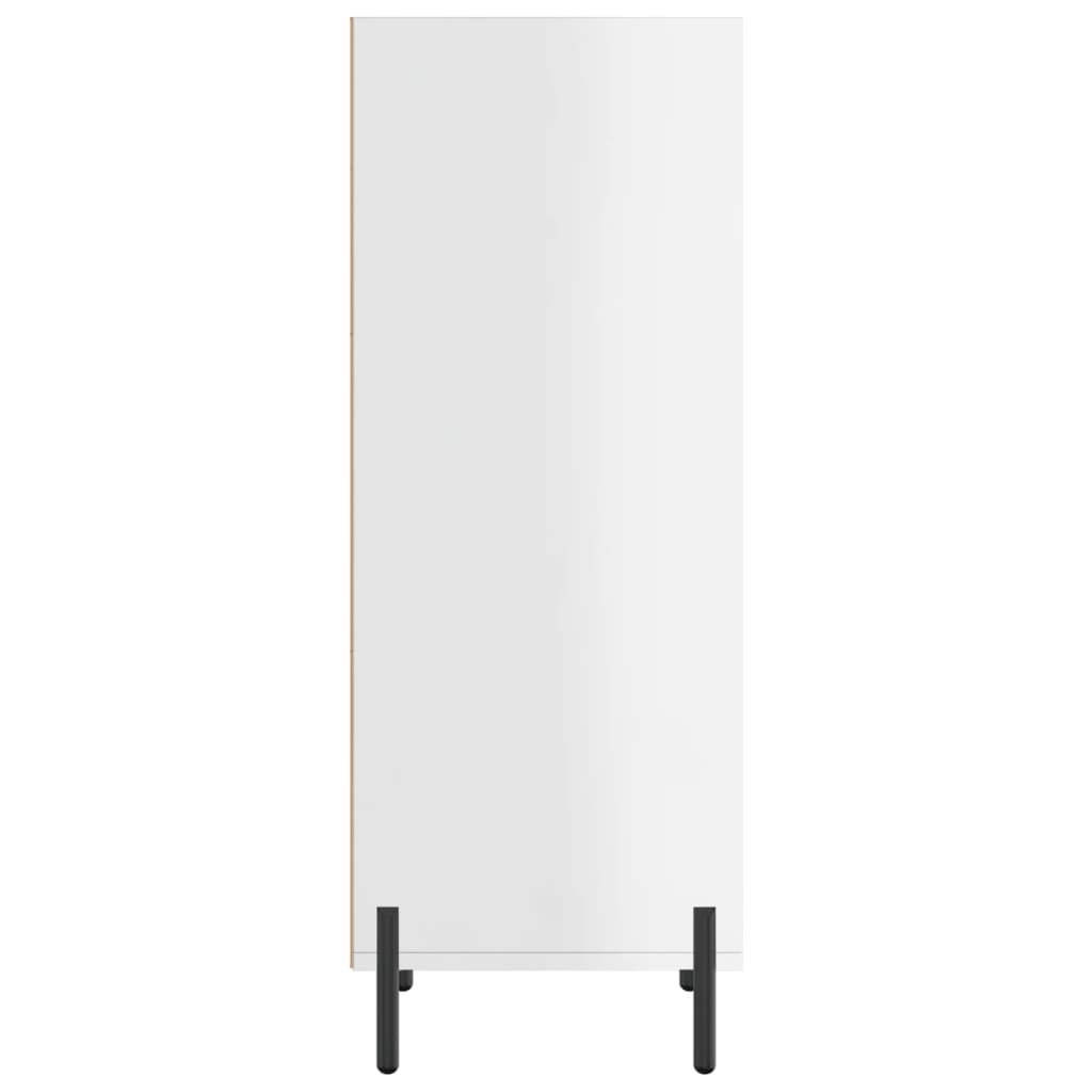 vidaXL Ντουλάπι Γυαλιστερό Λευκό 34,5 x 32,5 x 90 εκ. Επεξεργ. Ξύλο