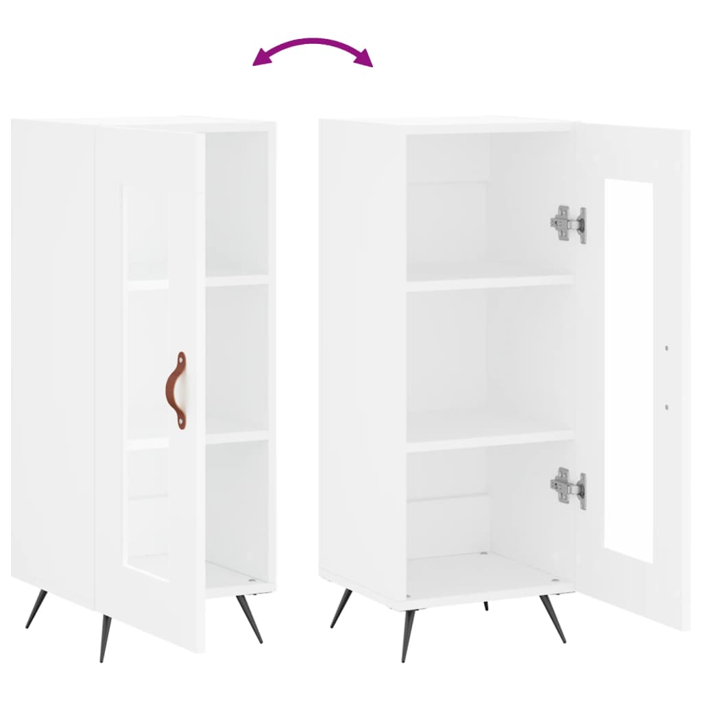 vidaXL Ντουλάπι Λευκό 34,5 x 34 x 90 εκ. από Επεξεργασμένο Ξύλο