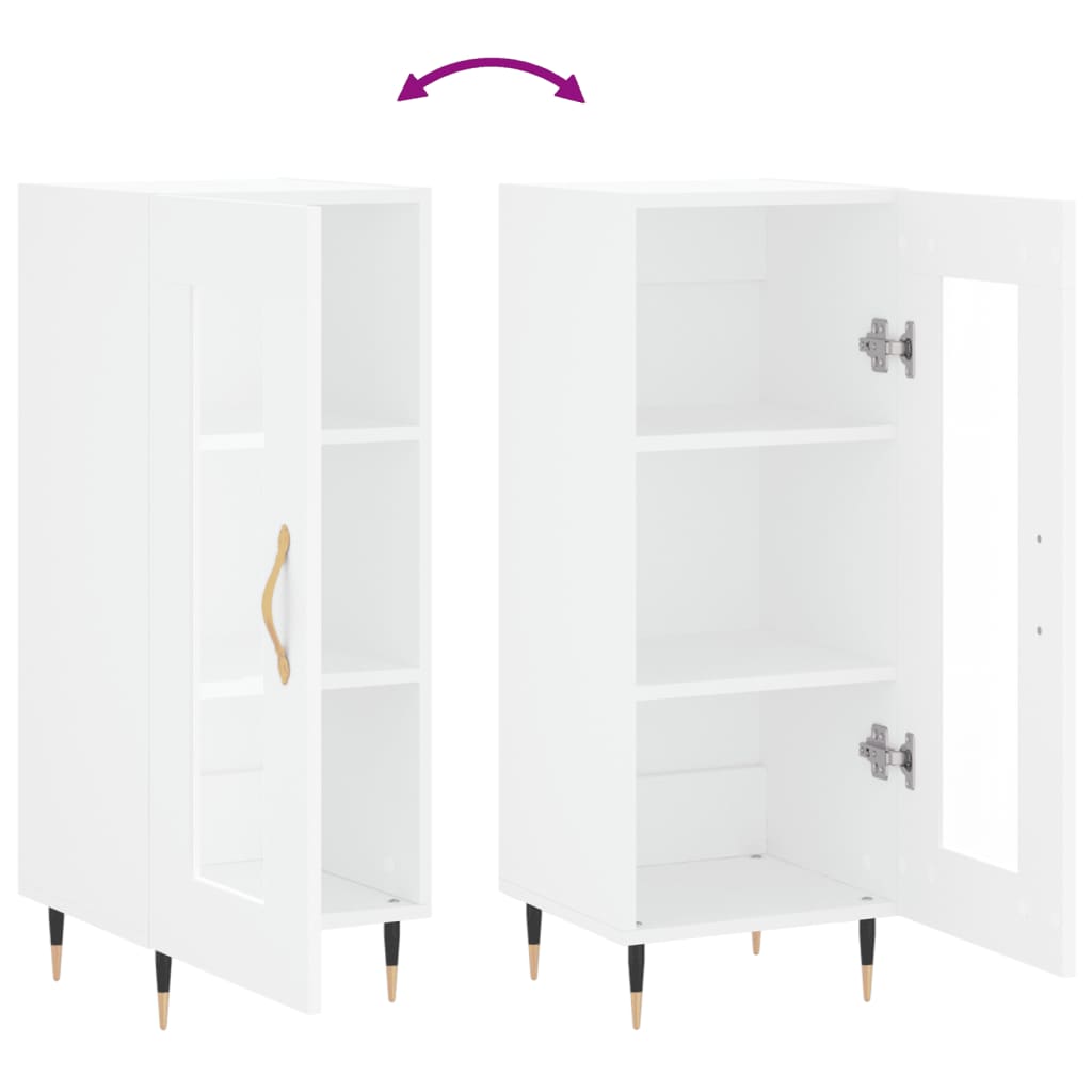 vidaXL Ντουλάπι Λευκό 34,5 x 34 x 90 εκ. από Επεξεργασμένο Ξύλο