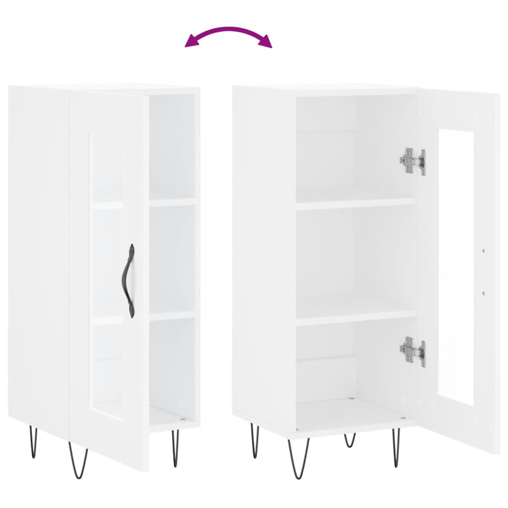 vidaXL Ντουλάπι Λευκό 34,5 x 34 x 90 εκ. από Επεξεργασμένο Ξύλο